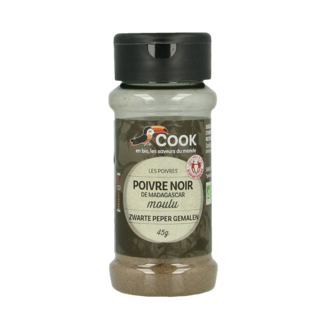 Cook Cook Pimienta negra molida bio 45 gramos