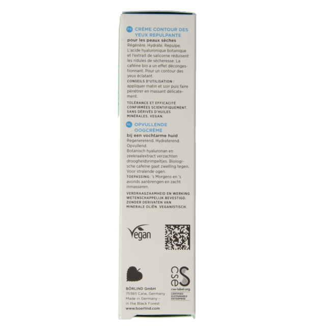 Borlind Aquanature Augenpflege Hyaluronsäure 15 Milliliter