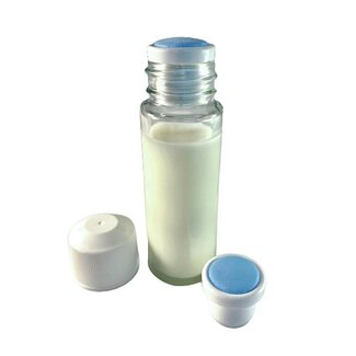 Brocacef Brocacef Depper Glasfläschchen 30ml blau Tupferaufsatz 40 Stück