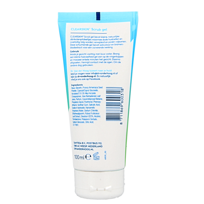 Dr. van der Hoog Clearskin Peeling-Gel Tube 100 Milliliter