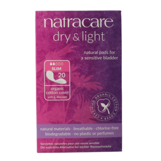 Natracare Natracare Dry & light pads 20 Stuks