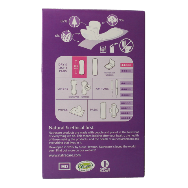 Natracare Dry & Light Pads (20 Pack)