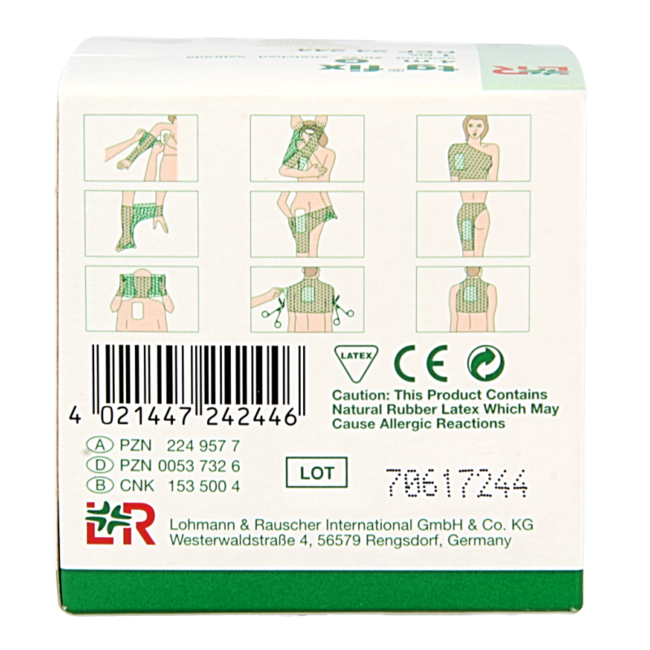 TG Fix Benda a Rete Elastica E, 4 metri, Testa/Tronco/Grande, 1 Pezzo