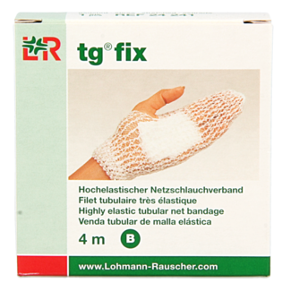 TG TG Fix Netzverband Größe B, dehnbar, 4 Meter, Finger/Hand/Fuß, 1 Stück