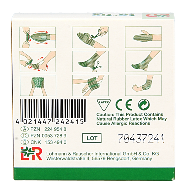TG Fix Netzverband B dehnbar 4 Meter Finger/Hand/Fuß 1 Stück