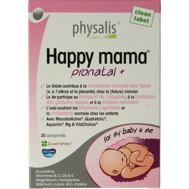 Physalis Pronatal + happy mama 30 comprimidos