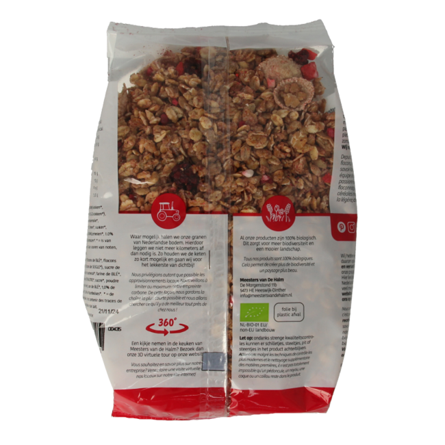 Muesli crujiente de frutos del bosque ecológico 500 g