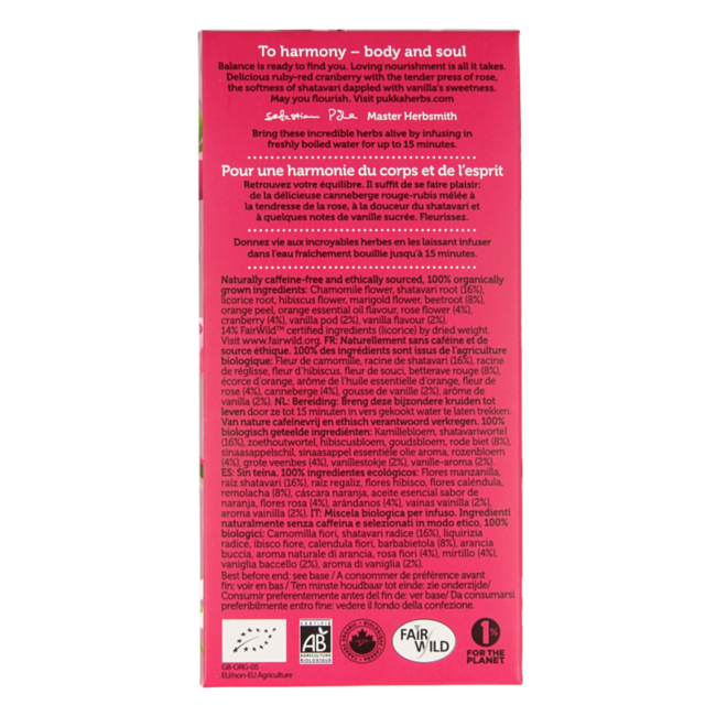 Womankind té bio 20 bolsitas