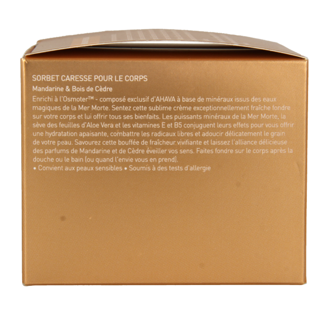 Ahava Caressing Body Sorbet Mandarina y Madera de Cedro 350 g