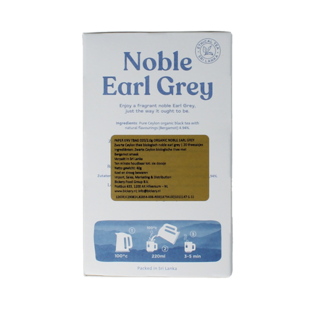 Dilmah Noble Earl Grey Organic 20 Bags