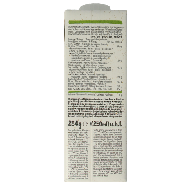 Provamel Soya cuisine bio 250 mililitrów