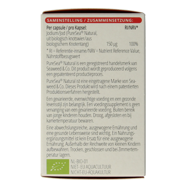 Organic Iodine 100 Capsules