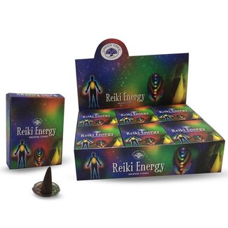 Green Tree Kegelräucherwerk Reiki Energy 10 Stück