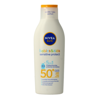 Nivea Mleczko przeciwsłoneczne Nivea Sun Protect & Sensitive dla dzieci SPF50+ 200 mililitrów