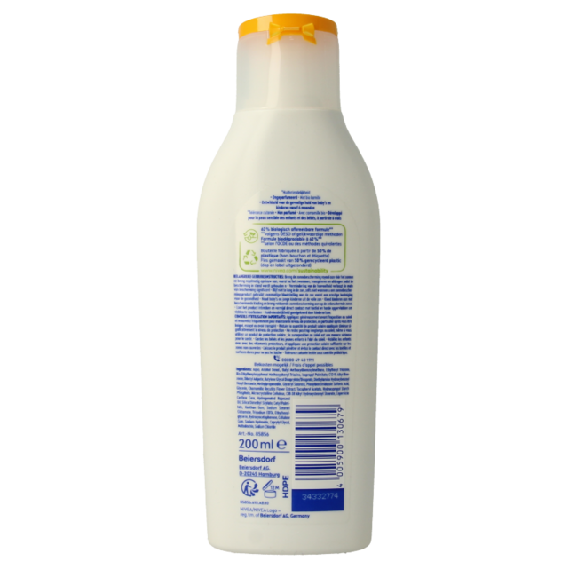 Nivea Sun protect & sensitive latte solare per bambini SPF50+ 200 Millilitri