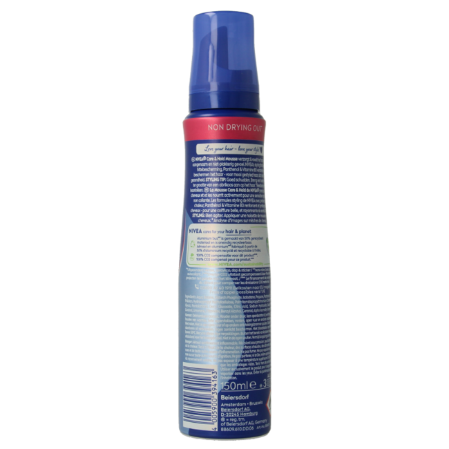 Nivea Care & hold espuma de peinado extra fuerte 150 mililitros