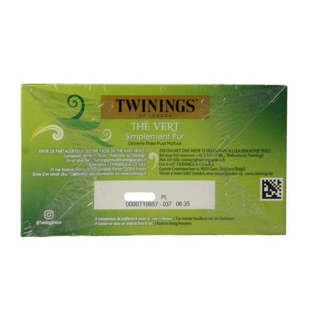 Té verde puro Twinings 50 bolsitas