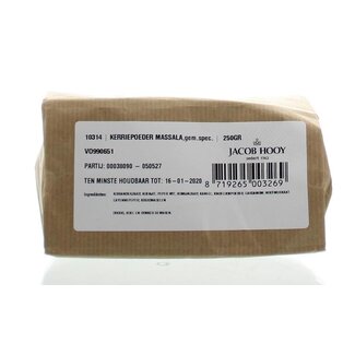 Jacob Hooy Jacob Hooy Curry Powder Masala 250g