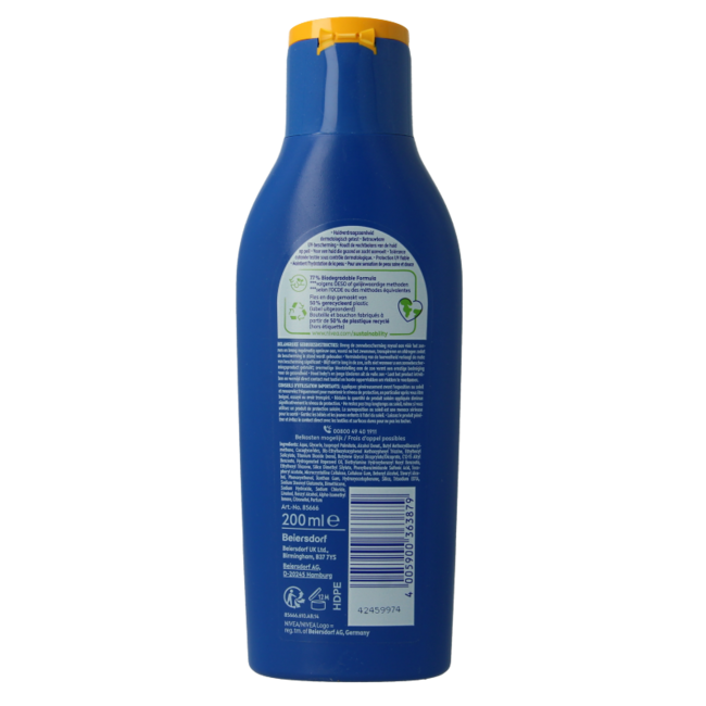 Nivea Sun Protect & Hydrate Latte Solare SPF50 200 Millilitri