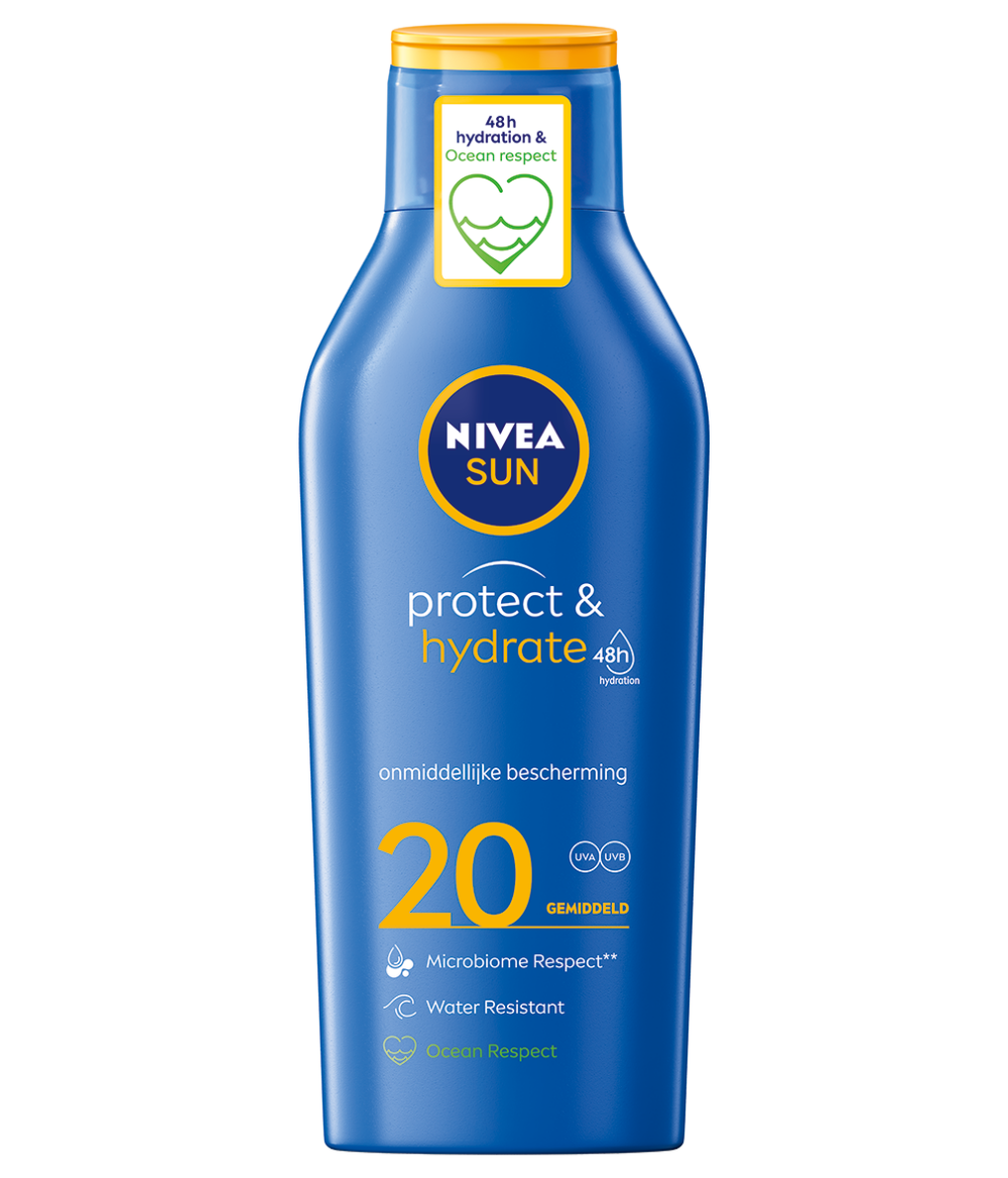 Nivea Sun protect & hydrate leche solar SPF20 400 mililitros