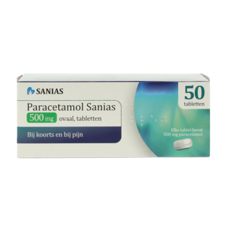 Sanias Sanias Paracetamol 500mg oval 50 Pieces