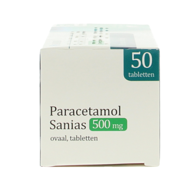 Sanias Paracetamol 500 mg oval 50 Stück