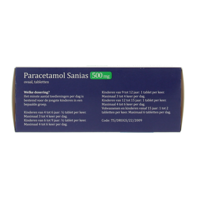 Sanias Paracetamol 500mg oval 50 Stück