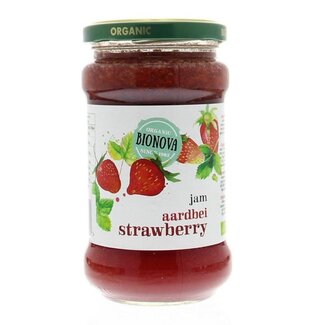 Bionova Bionova Mermelada de fresa bio 340 gramos