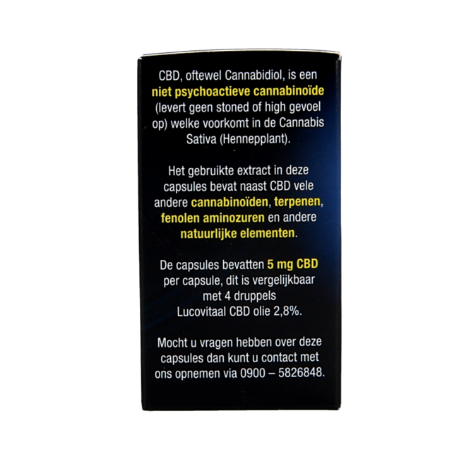 Lucovitaal Cannabidiolo CBD 5mg 30 Capsule
