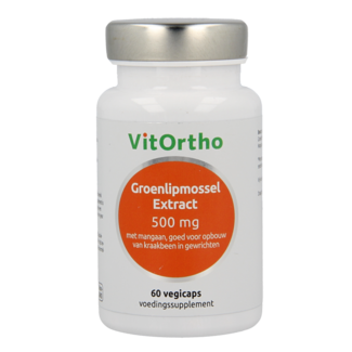 VitOrtho Groenlipmossel extract 500mg 60 Vegetarische capsules