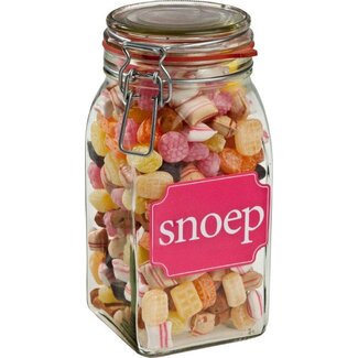 Kindly's Kindly's Tarro de cristal con caramelos tradicionales holandeses 900 gramos