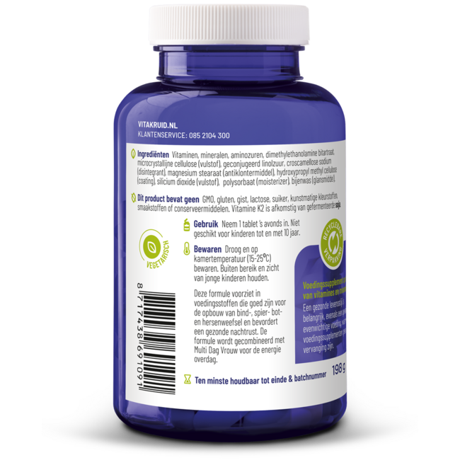 Multi Nacht Frau 100% Vegan 90 Tabletten