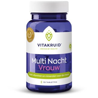 Vitakruid Multi Night Woman 100% Vegan 30 Tablets