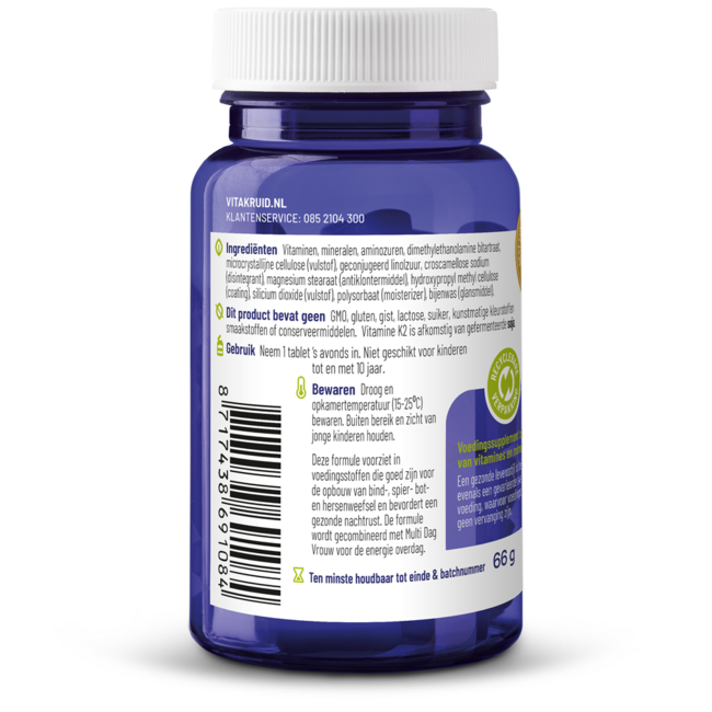 Multi Nacht Frau 100% Vegan 30 Tabletten