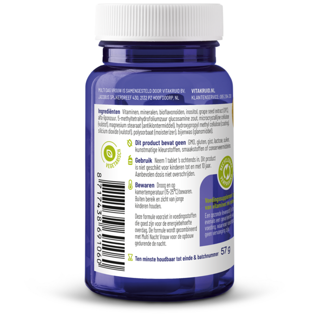 Multi Dag Vrouw 100% Vegan 30 Tabletten