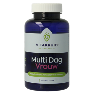 Vitakruid Multi Tag Frau 100% Vegan 90 comprimés