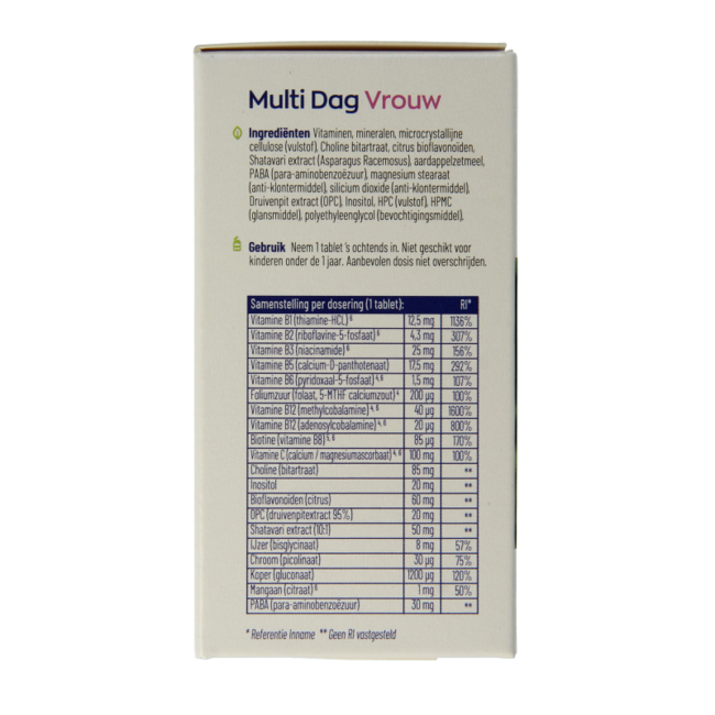 Multi Dag & Nacht Vrouw 100% Vegan 2 x 30 60 Tabletten