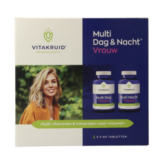 Vitakruid Multi Tag & Nacht Frau 100 % Vegan 2 × 90 180 Tabletten