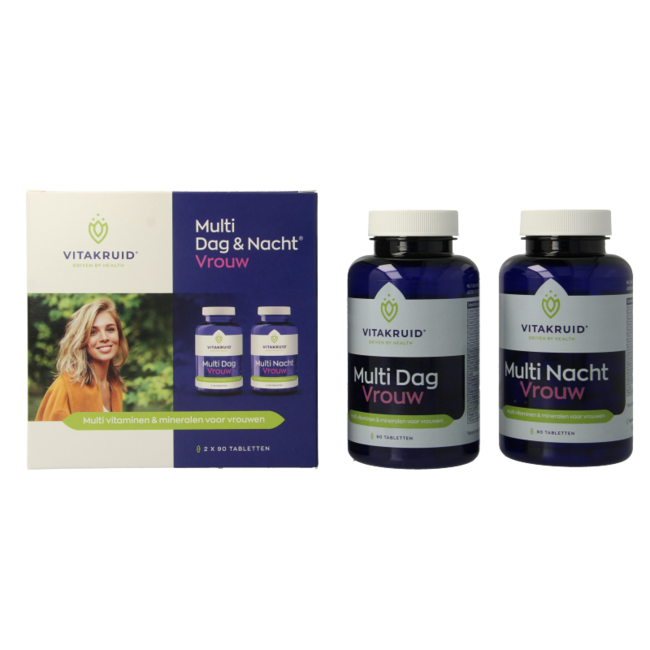 Multi Dag & Nacht Vrouw 100% Vegan 2 x 90 180 Tabletten