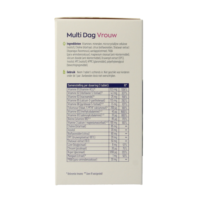 Multi Dag & Nacht Vrouw 100% Vegan 2 x 90 180 Tabletten