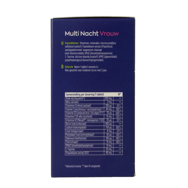 Multi Dag & Nacht Vrouw 100% Vegan 2 x 90 180 Tabletten