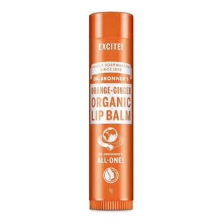 Dr Bronners Dr. Bronner's Lippenbalsem Orange Ginger 4 Gramm