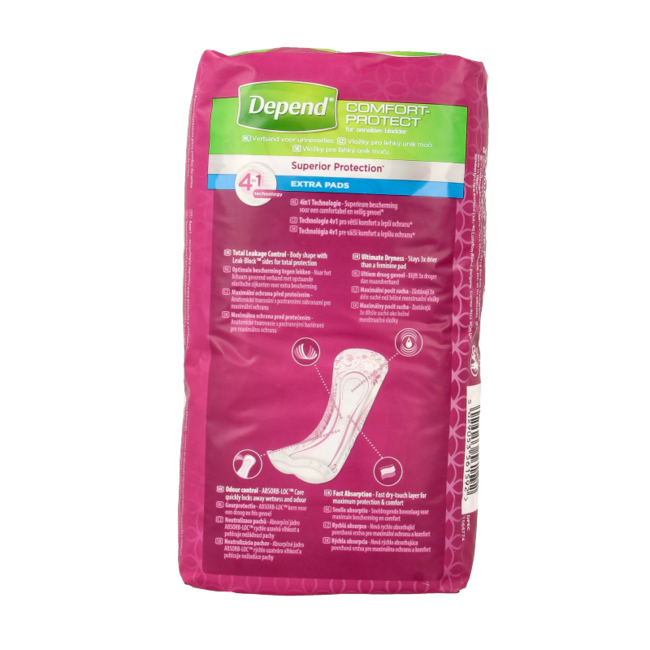 Depend Extra 4-en-1 10 Pièces