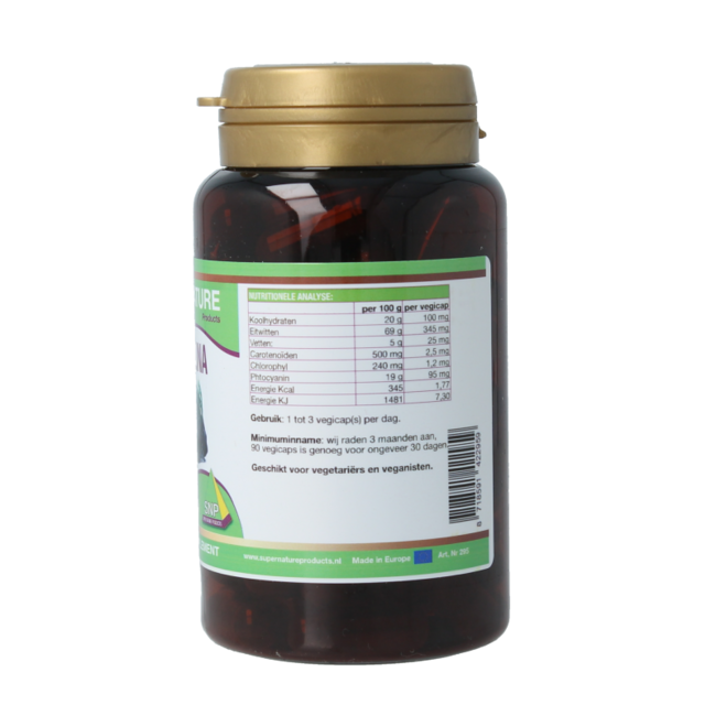 SNP Spirulina 500 mg pur 90 vegetarische Kapseln
