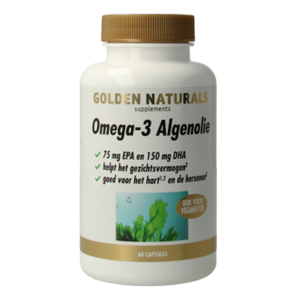Golden Naturals Kapsułki płynne z olejem z alg Omega 3, 60 kapsułek