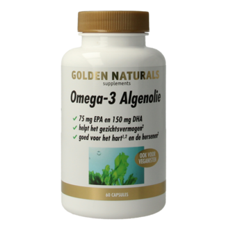 Golden Naturals Omega 3 algae oil liquid capsules 60 Capsules