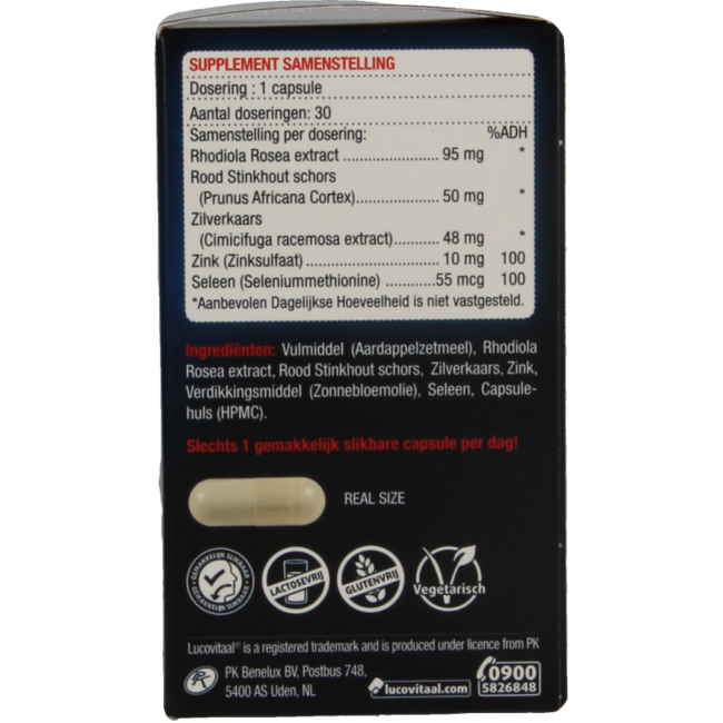 Lucovitaal Prostate Potency & Urinary Tract 30 Capsules