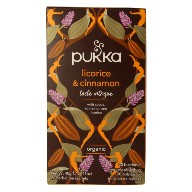 Licorice & cinnamon thee bio 20 Zakjes