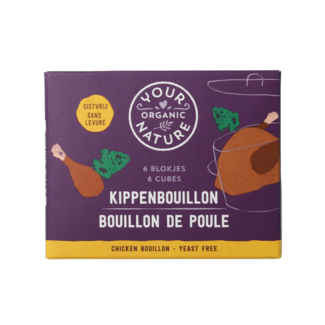 Your Organic Nature Your Organic Nature Organic clear chicken bouillon cubes yeast-free 6 pieces