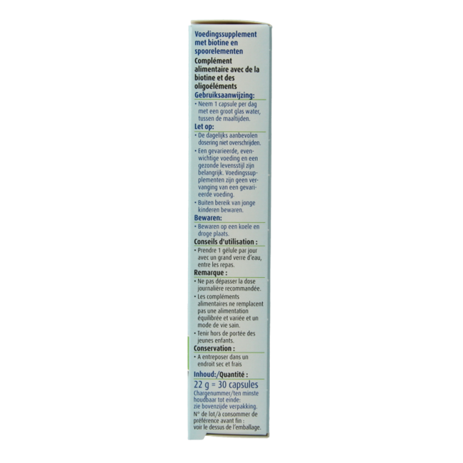 Original silicea capsules con biotina 30 Cápsulas